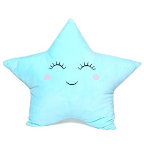 Мягкая игрушка-подушка «Звезда» голубая, 40 см