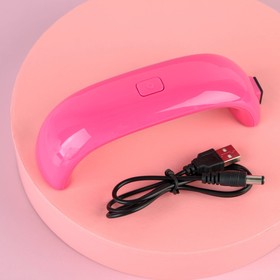 LED-лампа для сушки ногтей, 9 Вт, USB, цвет розовый в Донецке