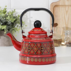 Чайник 1,1 л "Скандинавия", 19х14х21 см, цвет красный