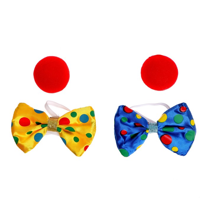Набор клоуна. Карнавальный набор «клоун». Бабочка клоуна. Клоунский бабочка галстук.