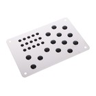 Накладка-подпятник для автоковрика, 22×15, металлическая с креплением 7037322 - фото 106418