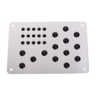 Накладка-подпятник для автоковрика, 22×15, металлическая с креплением 7037322 Накладка-подпятник для автоковрика, 22×15, металлическая с креплением 7037322