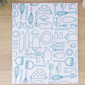 Салфетка для удаления грязи, пыли и сушки посуды Доляна «Кухня», 40×50 см в Донецке