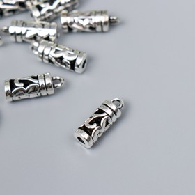 Концевик металл для творчества "Веточка" серебро G152B759 1,6х0,6 см