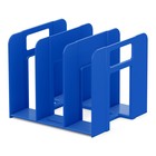 Лоток-сортер для бумаг вертикальный, 3 отделения, ErichKrause Techno Classic, синий - фото 4261387