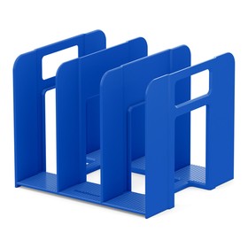 Лоток-сортер для бумаг вертикальный, 3 отделения, ErichKrause Techno Classic, синий