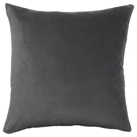 Чехол на подушку САНЕЛА, размер 50х50 см, цвет тёмно-серый