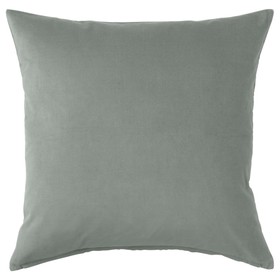 Чехол на подушку САНЕЛА, размер 50х50 см, цвет серо-зелёный