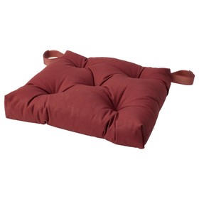 Подушка на стул МАЛИНДА, размер 35x38x7 см, цвет тёмный коричнево-красный