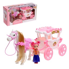 Care with a horse and doll