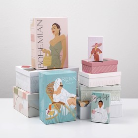 Набор подарочных коробок 10 в 1 «GIRL», 12 × 7 × 4 - 32.5 × 20 × 12.5 см