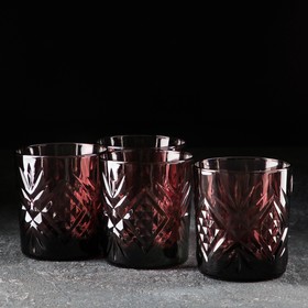 Набор стаканов низких «Зальцбург», 300 мл, 4 шт, цвет лилак