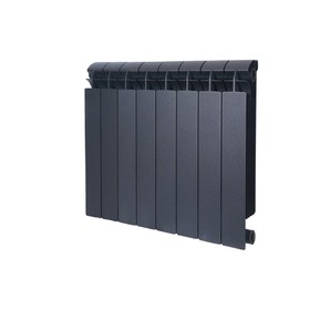 Радиатор биметаллический Global STYLE PLUS 500, 100 мм, 8 секций, цвет черный