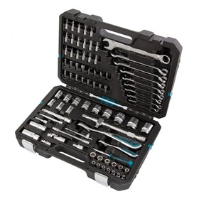 Набор инструментов Gross,  82 пред, 120 зубьев, CrV, 1/4", 1/2" 7436369