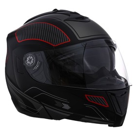 Шлем модуляр, графика, черно-красный, размер L, FF839