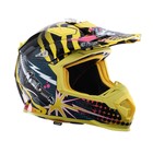 Шлем кроссовый, графика, желтый, размер M, MX315 - фото 4322980