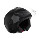 Шлем открытый с визором, черный, матовый, размер M, OF635 - фото 7080699