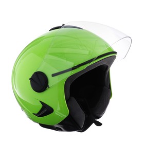 Шлем открытый с визором, зеленый, размер L, OF635