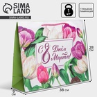 Пакет ламинированный горизонтальный «С днём 8 марта», L 31 × 40 × 11.5 см 6631888