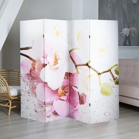 Ширма "Орхидеи. Утренняя свежесть", 200 × 160 см