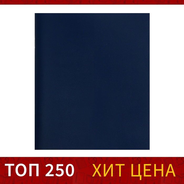 Тетрадь 96 листов в клетку Calligrata, бумвинил, блок офсет, синий - фото 4304353