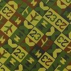 Бумага упаковочная глянцевая «Милитари 23», 70 × 100 см 7315919