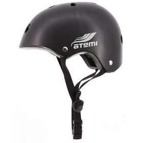 Шлем защитный подростковый Atemi AH07BM, цвет чёрный, размер окружности 52-56 см, размер М