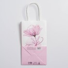 Пакет подарочный крафтовый «Цветок», 12 × 21 × 9 см 7000561