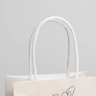 Пакет подарочный крафтовый «Нежный», 12 × 21 × 9 см 7000562