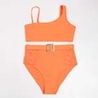 Купальный костюм раздельный MINAKU с ремешком цвет оранжевый, р-р 48 - фото 800564802
