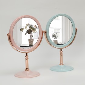 Зеркало настольное, d зеркальной поверхности 17 см, цвет МИКС