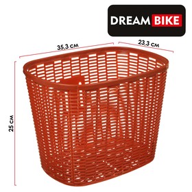 Корзина Dream Bike, без крепления, цвет коричневый