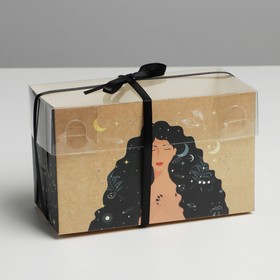 Коробка для капкейка «Медитация», 16 × 8 × 10 см