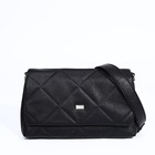 Сумка-мессенджер, отдел на клапане, цвет чёрный - фото 800567096