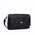 Сумка-мессенджер, отдел на клапане, цвет чёрный - фото 800567098