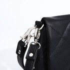 Сумка-мессенджер, отдел на клапане, цвет чёрный - фото 800567099