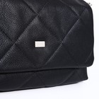 Сумка-мессенджер, отдел на клапане, цвет чёрный - фото 803260001