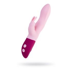 Нереалистичный вибратор Love to Love Hello Rabbit, силикон, цвет розовый, 24,5 см