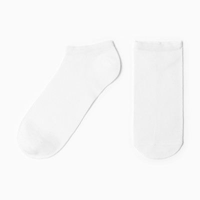 Носки мужские укороченные MINAKU: Premium цвет белый, размер 40-41 (27 см)