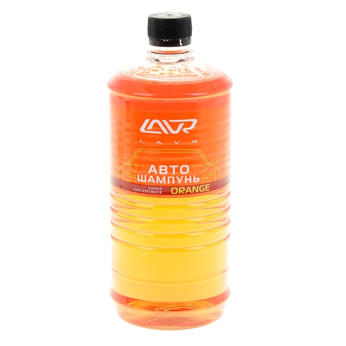 Автошампунь-суперконцентрат LAVR Orange, 1 л, бутылка