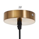 Светильник 1654/1 E27 40Вт золото 20х20х41-141 см - фото 800608096