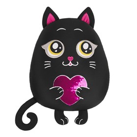 Мягкая подушка-антистресс «Кот с сердцем», 35 см