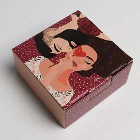 Коробка сборная «Любовь», 15 × 15 × 7 см