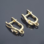 Швензы родированные "Женственность", цвет белый в золоте - фото 800613505