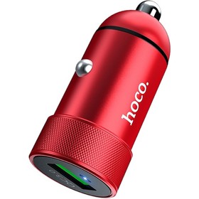 Автомобильное зарядное устройство Hoco Z32, 1хUSB, 3 А, QC3.0, красный