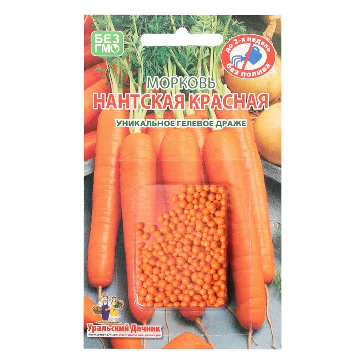 Семена Морковь "Нантская Красная", гелевое драже, 300 шт - фото 4374978