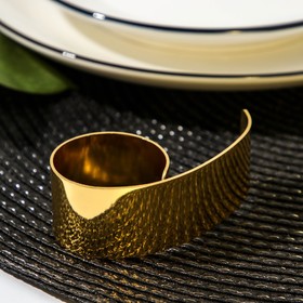 Кольцо для салфетки Noble, 7,5×3,5×2,5 см, цвет золотой