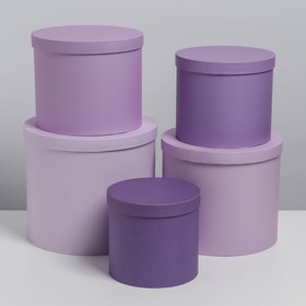 Набор  коробок  5 в 1 «Фиолетовый», 13 × 13,5‒19.5 × 23 см