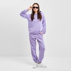 Костюм женский (толстовка и брюки) MIST, р. 52-54, лиловый - фото 800619192