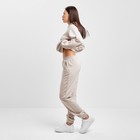 Костюм женский (толстовка и брюки) MIST, р. 52-54, бежевый - фото 802482006